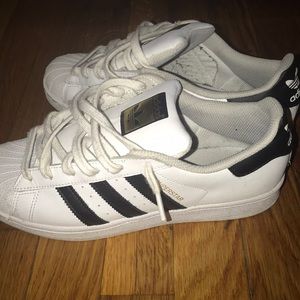 White adidas all stars